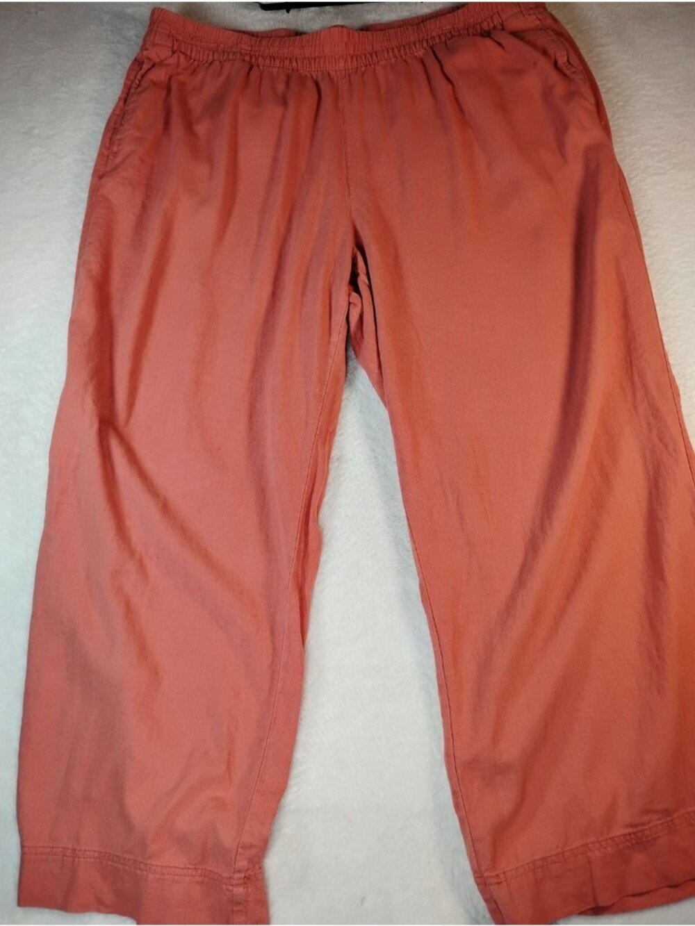 Old Navy Linen Blend Pants Wide Leg Comfort Waistband Comfy Grunge XXL Pockets
